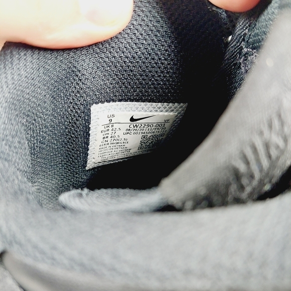 Nike Black AF1 Air Force Lace-Up High Boots K404 - Picture 9 of 10